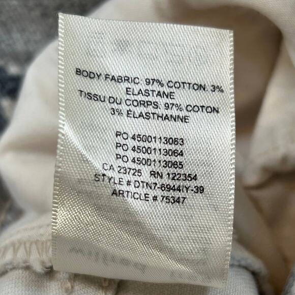 Wilfred Free Pants Gray Snakeskin Print Cotton High Rise Straight Leg - Picture 8 of 9